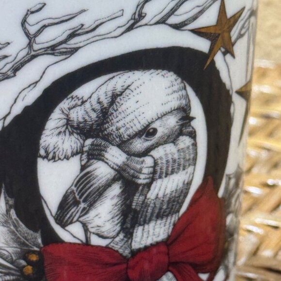 Williams Sonoma RORY DOBNER Love Mug Birds Christmas Holiday Winter Coffee Cup - Picture 8 of 9